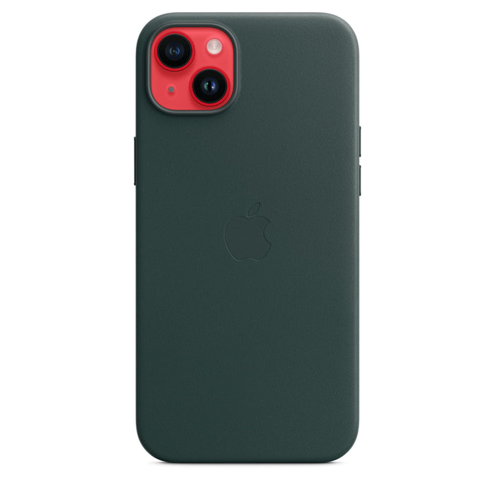 Apple - Back cover for mobile phone - MagSafe compatibility - leather - forest green - for iPhone 14 Plus