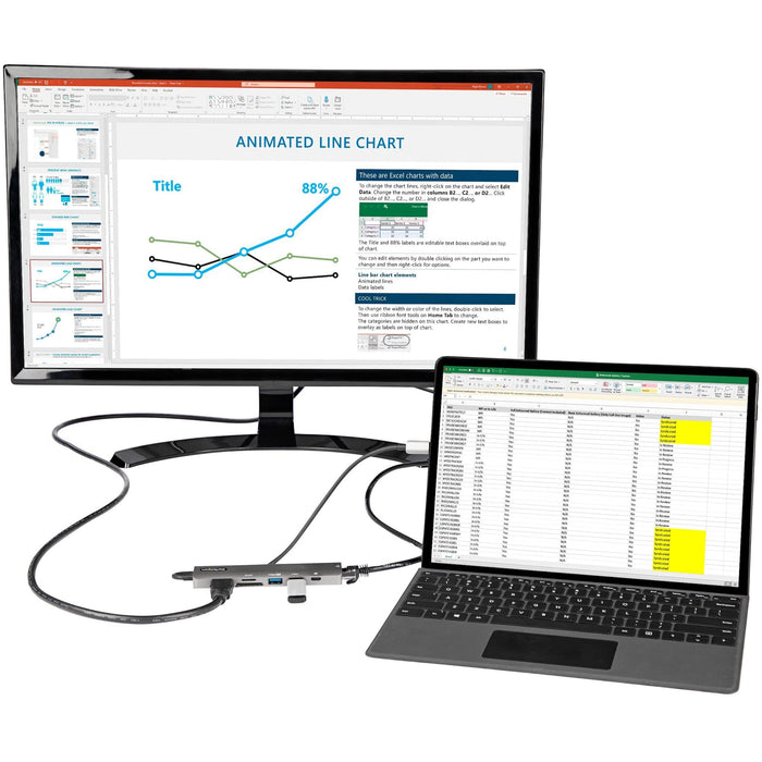 StarTech.com USB-C Multiport Adapter 4K 60Hz HDMI