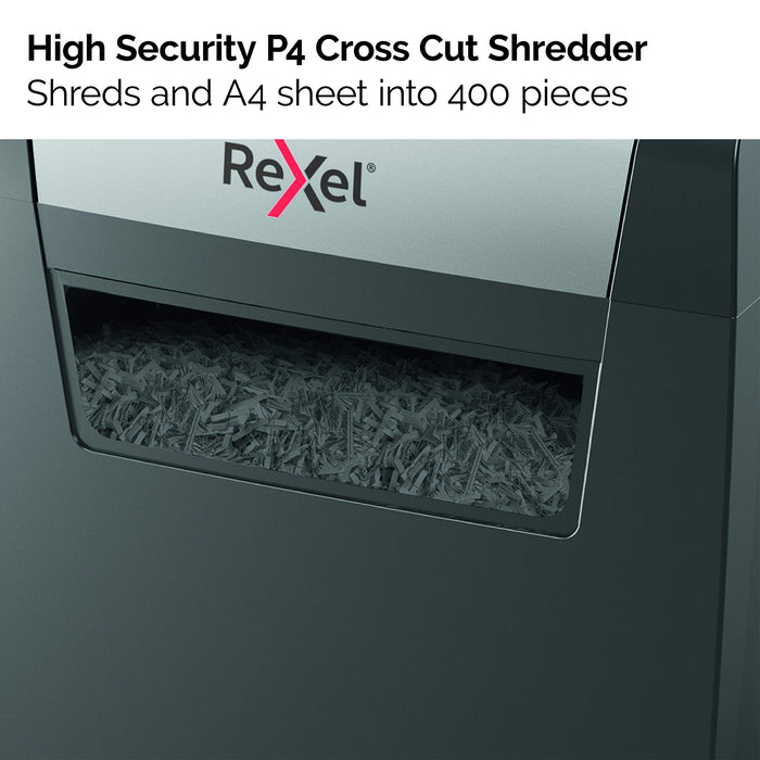 Best Value Rexel Momentum X406 Cross Cut Paper Shredder, Shreds 6 Sheets, 15 Litre Bin, Black, 2104569