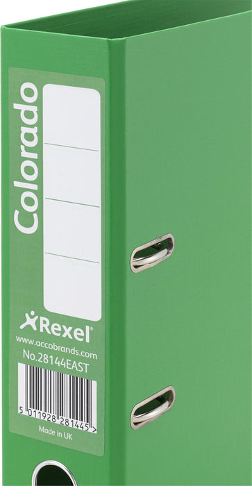 Best Value Rexel Colorado Foolscap Lever Arch File - Pack of 10, Green