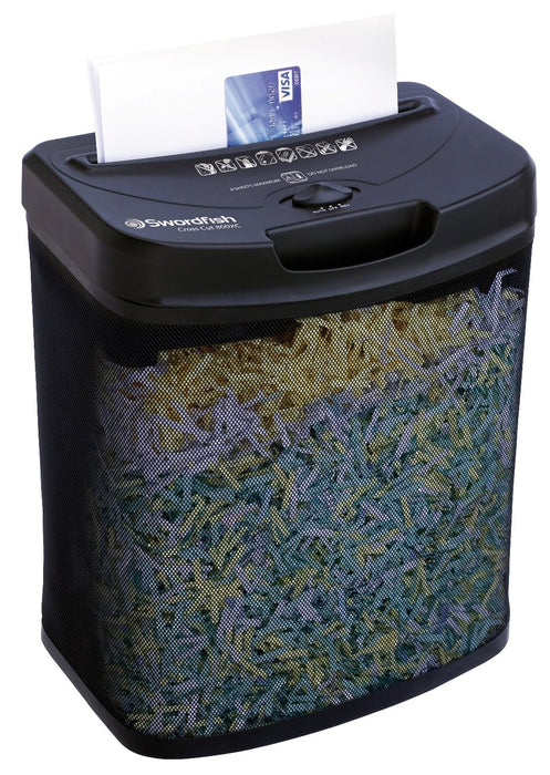 Best Value Swordfish 800XC 8 Sheet Cross Cut Paper/Document Shredder Black ref: 40230