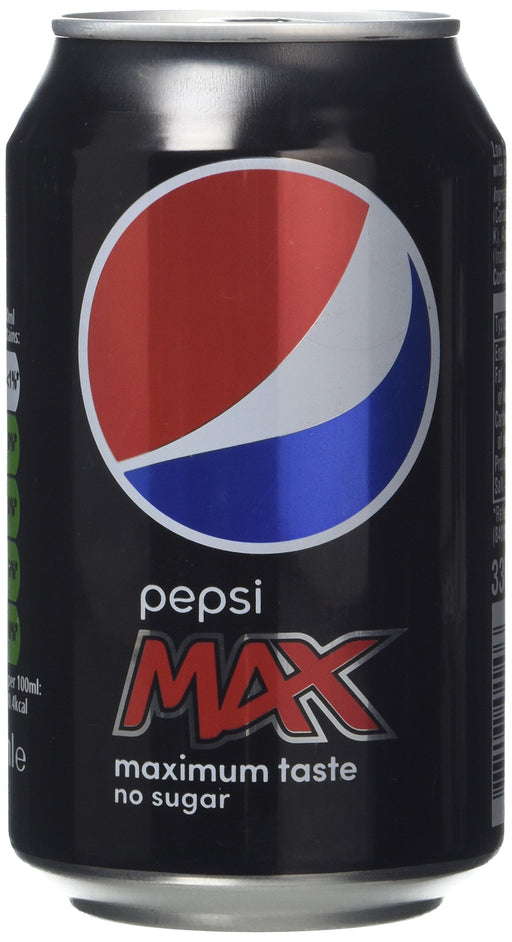 Best Value Pepsi Max Cola Can 330 ml (Pack of 24)