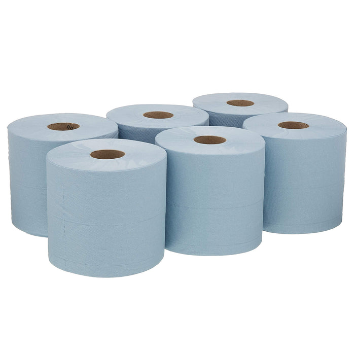 Best Value WypAll 7302 Industrial Wiping Paper L20 Centrefeed, 2 Ply, Blue (6 Rolls x 336 Sheets)