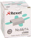 Best Value Rexel No. 66 14mm Heavy Duty Staples 100 Sheet Capacity (Pack of 5000)