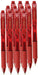 Best Value Pentel Energel-BL107-BX Tip Retractable Pen, 0.7 mm - Red (Pack of 12)