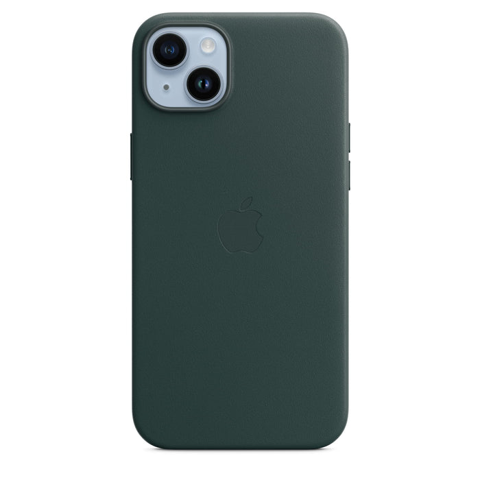 Apple - Back cover for mobile phone - MagSafe compatibility - leather - forest green - for iPhone 14 Plus