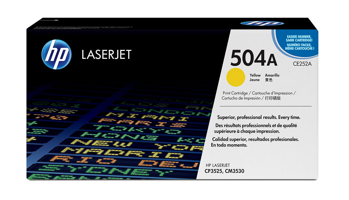 Best Value HP CE252A 504A Original LaserJet Toner Cartridge, Yellow, Pack of 1