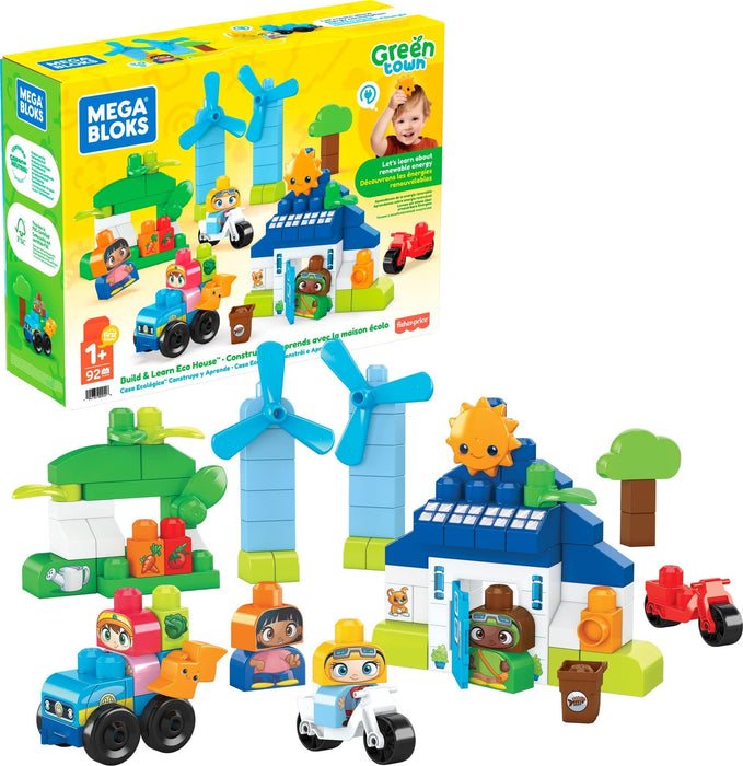 Mega Bloks Green Town Build and Learn Eco House //HCG36