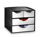 Best Value CEP Storage Station 2 Small 2 Large Drawers, Metal Grey