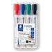 Best Value Staedtler Lumocolor Whiteboard Marker 351 B with Chisel Tip - Multicolour, Pack of 4