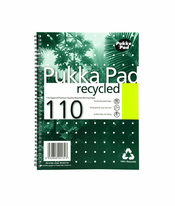 Best Value Pukka Pad, Recycled Pad A4