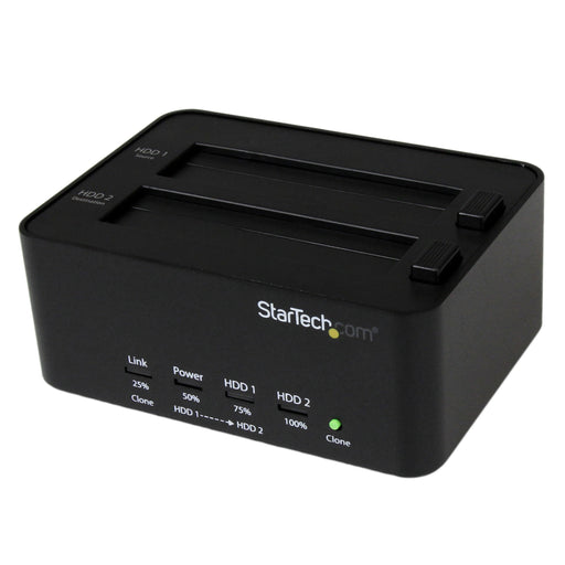 Best Value StarTech.com Dual Bay USB 3.0 Duplicator and Eraser Dock for 2.5" & 3.5" SATA SSD HDD - 1:1 Standalone Cloner & Wiper Docking Station (SATDOCK2REU3)