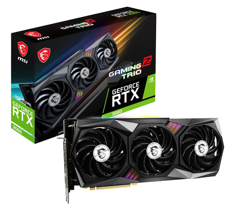 MSI NVIDIA GeForce 3060 GAMING Z TRIO 12GB GDDR6 Graphics Card