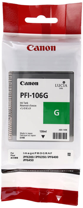 Best Value Canon PFI106G 130ml Ink Cartridge - Green