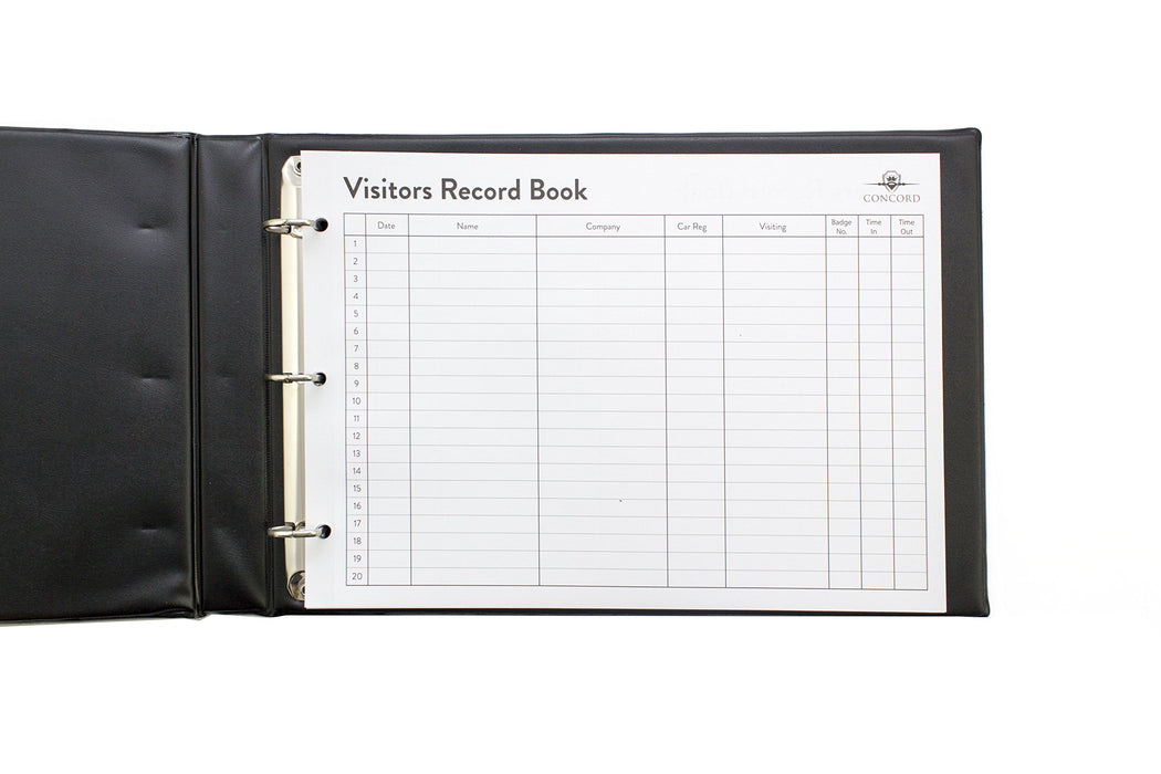 Best Value Concord 85710/CD14 Visitors Book Binder with 50 Sheets 2000 Entries 230x335mm - Ref 85710