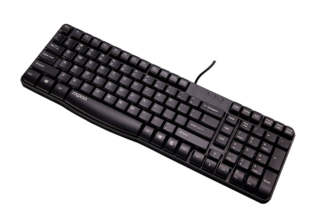 Best Value Rapoo N2400 Wired Spill-resistant Keyboard Black UK Layout