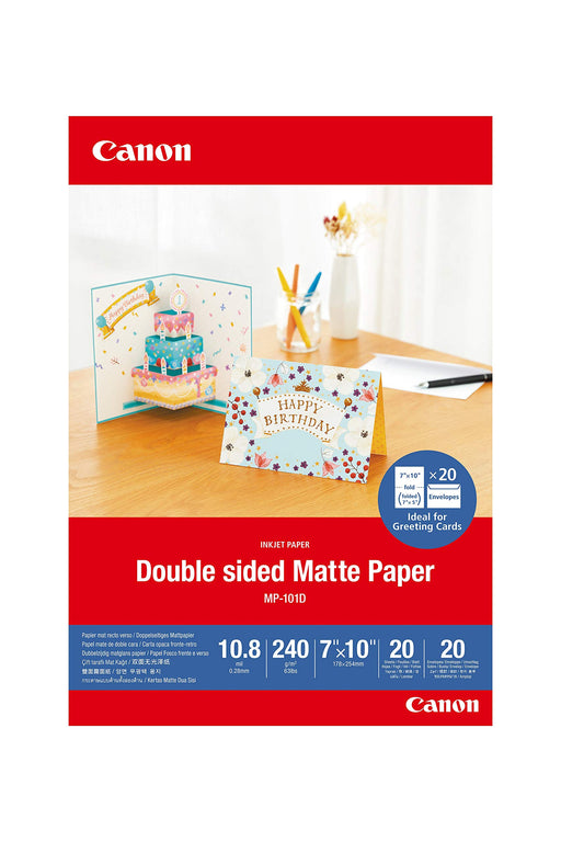 Canon MP-101D - Double matte - 10.8 mil - 177.8 x 254 mm - 240 g/m² - 20 sheet(s) photo paper