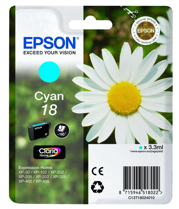 Best Value Epson XP30/102/202/302/405, Standard Ink Cartridge, Cyan, Genuine, Amazon Dash Replenishment Ready