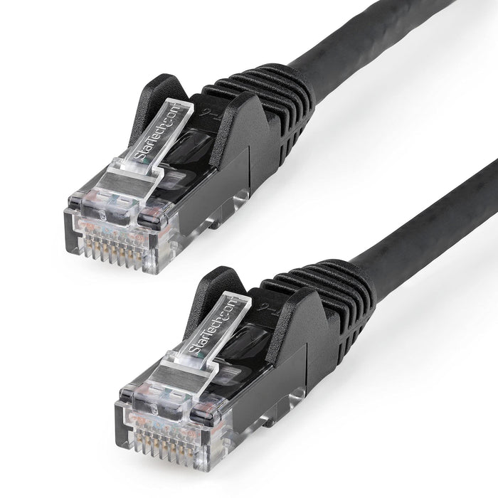 StarTech 2m CAT6 Ethernet Low Smoke Zero Halogen 10 Gigabit Black UTP Network Cable