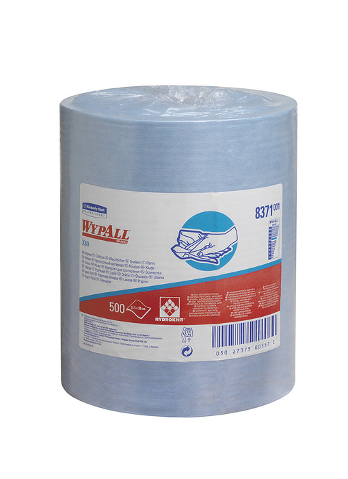 Best Value WypAll, 8371, X60 Large RollCloths , 1 Ply, Blue, large, 1 Rollx 500 Cloths