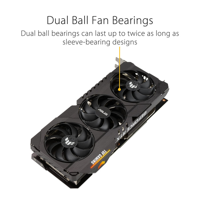 ASUS TUF Gaming GeForce RTX 3060 Ti - OC Edition - graphics card - GF RTX 3060 Ti - 8 GB GDDR6X - PCIe 4.0 - 2 x HDMI, 3 x DisplayPort