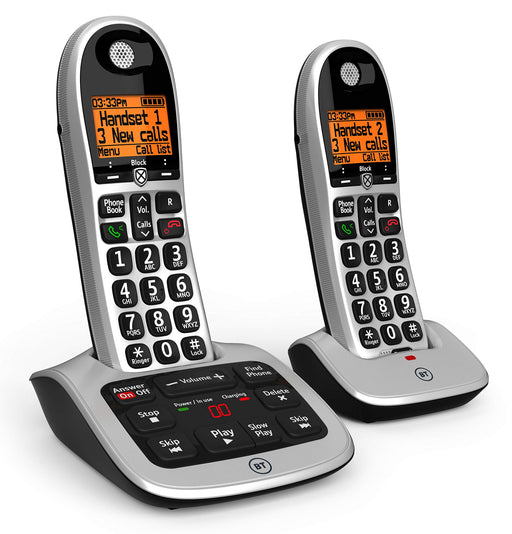 Best Value BT 4600 Big Button Advanced Call Blocker Cordless Home Phone with Answer Machine (Twin Handset Pack)