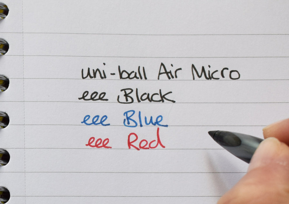 Best Value Uni-Ball UB-188-Micro Fountain Pen Tip 0.5mm Air Rollerball Pens, Red Gel, 12 Pack