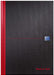 Black n Red Notebook A4 Ruled Casebound Assorted 96 Pages