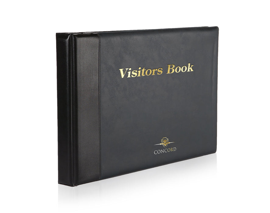 Best Value Concord 85710/CD14 Visitors Book Binder with 50 Sheets 2000 Entries 230x335mm - Ref 85710