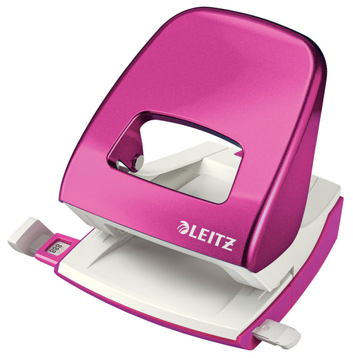 Leitz NeXXt WOW Metal 2 Hole Punch 5008 30 Sheets Pink