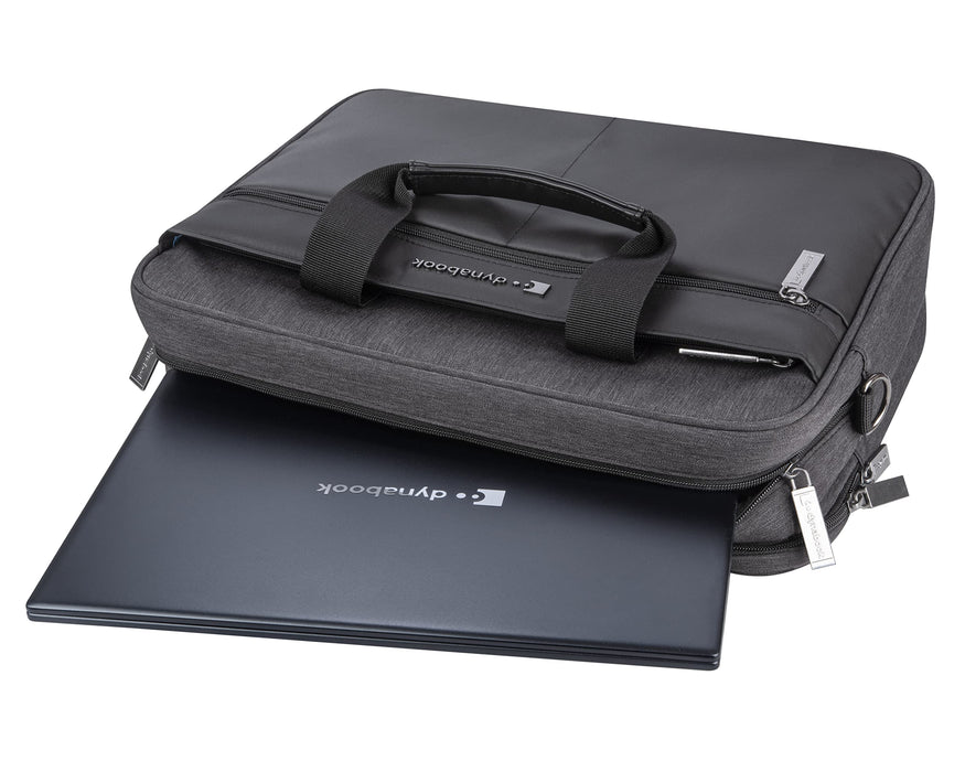 DynaBook - Notebook carrying case - 14" - black, anthracite grey - for Toshiba Portégé X40-G, Toshiba Tecra A40-C, A40-J, X40-D, X40-E, Z40-C