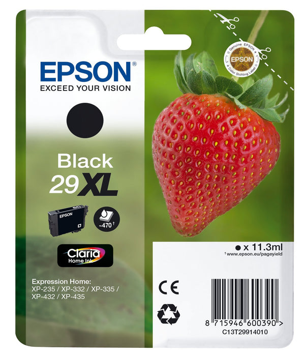 Best Value Epson Claria No.29 Home Strawberry Ink Cartridge X-Large High Capacity, Black, Genuine, Amazon Dash Replenishment Ready