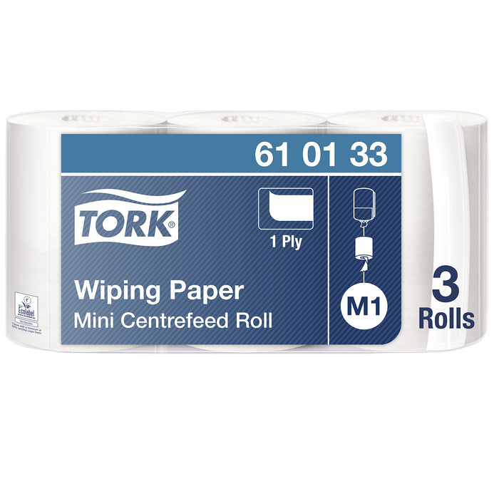 Best Value Tork Multipurpose Wiping Paper Towels Suitable for M1 Centrefeed System Small Dispensers, White, 14 cm