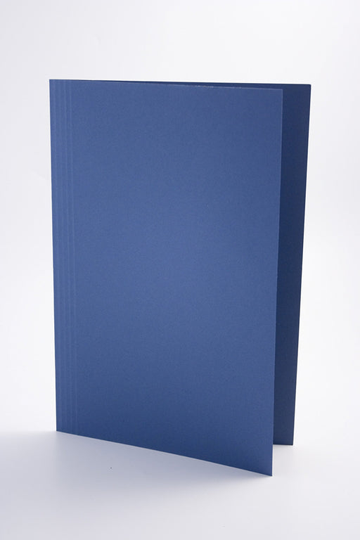 Best Value Exacompta Guildhall Square Cut Folders, 290 gsm, 349 x 242 mm - Blue, Pack of 100