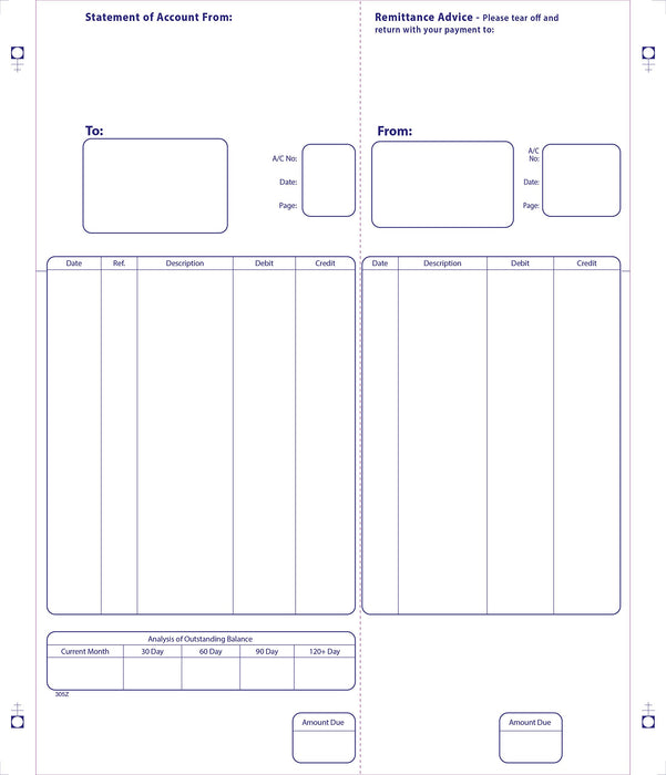 Best Value Exacompta Sage Compatible Business Forms, Statement/Remittance Forms, 240x280mm, 1 Part - Box of 1000