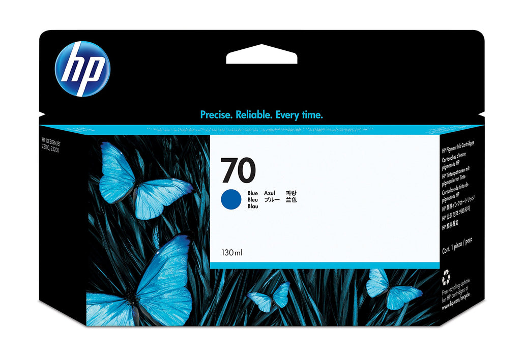 Best Value HP Original No.70 Blue Ink Cart 130ml