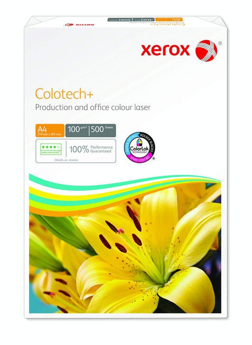 Xerox Colotech+ A4 Printer Paper White 100 gsm Smooth 500 Sheets