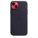 Apple - Back cover for mobile phone - MagSafe compatibility - leather - midnight - for iPhone 14 Plus