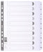 Best Value Exacompta Mylar Printed Indices, A4 Maxi, 10 Parts (1-10) - White