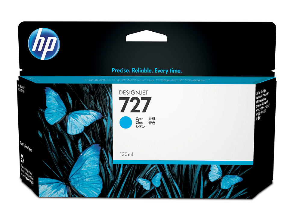 Best Value HP 727 130ml Ink Cartridge - B3P19A , Cyan