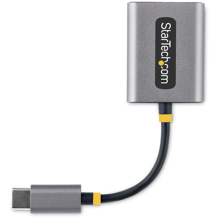 StarTech.com USB-C Headphone Splitter USB Type C Dual Mic Input USB C to 3.5mm Audio Adapter