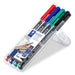 Best Value Staedtler 317 WP4 Lumocolor Universal Permanent Medium Pens - Assorted Colours