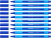 Best Value Schneider 152203 Ballpoint Pen Slider Edge with Cap XB Blue Barrel Colour: Cyan-Blue Pack of 10