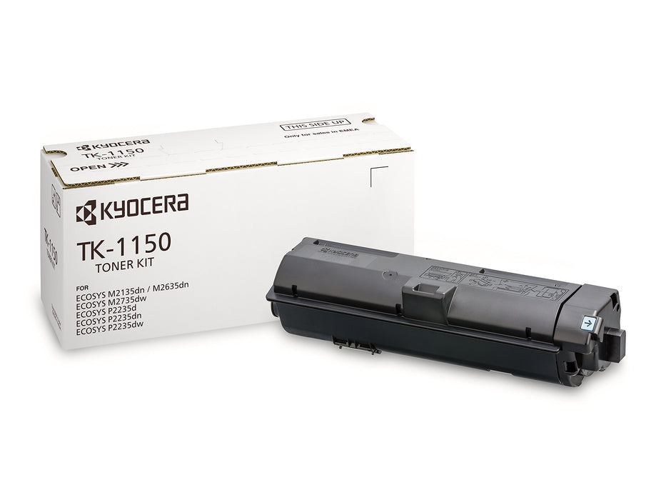 Best Value Kyocera TK-1150 Toner Black, 3,000 Pages, Original Premium Printer Cartridge 1T02RT0NL0 for ECOSYS M2135dn, M2635dn, M2735dw, P2235dn, P2235dw