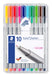 Best Value Staedtler 334 Triplus Fineliner Superfine Point Pens, 0.3 mm, Assorted Colours, Pack of 10