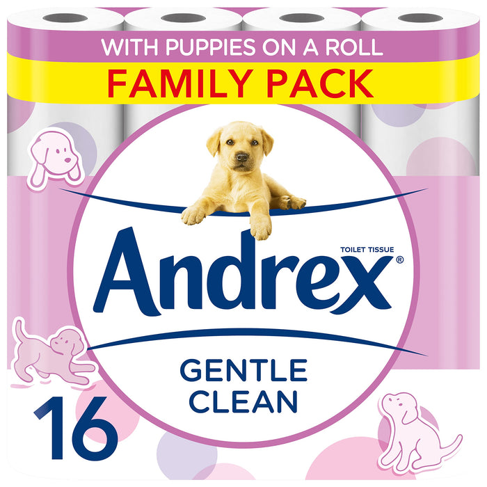 Andrex Gentle Clean Toilet Rolls White (Pack 16) 1102122