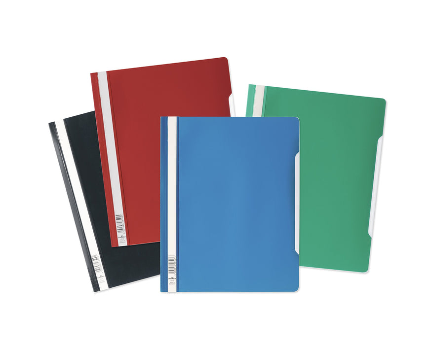 Best Value Durable Clear View Folder/Report File A4, Red, Extra Wide, Pack of 50, 257003