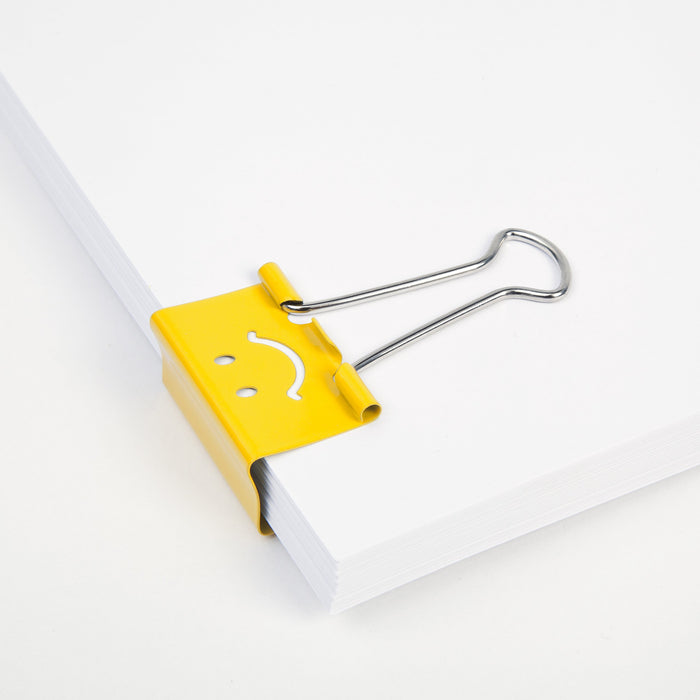 Best Value Rapesco Fold Back/Binder Clip - Emoji's, 19 mm Yellow [Pack of 20]