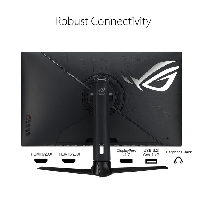 ASUS ROG Strix XG32AQ - LED monitor - gaming - 32" - 2560 x 1440 WQHD @ 144 Hz - Fast IPS - 450 cd/m² - 1000:1 - DisplayHDR 600 - 1 ms - 2xHDMI, DisplayPort - black