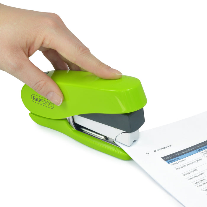 Best Value Rapesco 1470 Luna Less Effort Stapler with Staples, Green, 50 Sheet